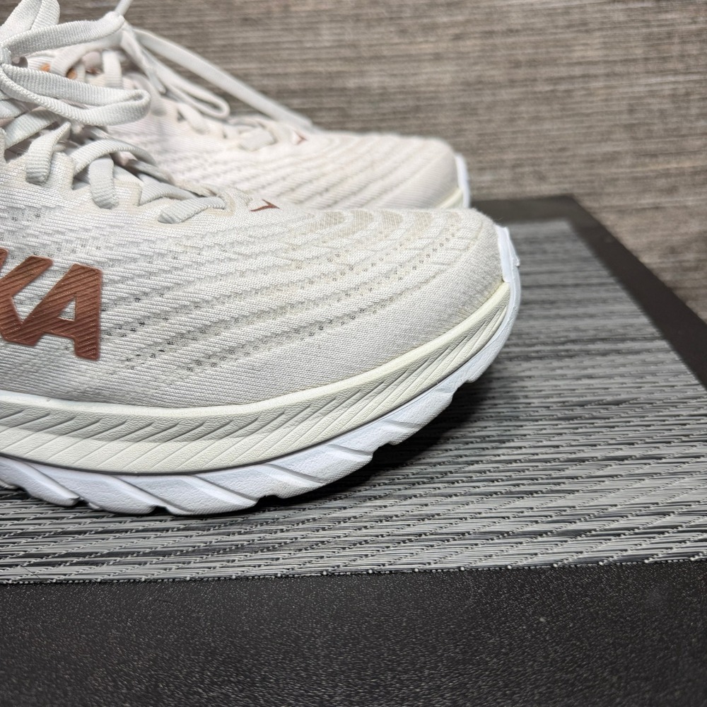 Hoka Mach 5 Women 7.5 White Copper Running Shoes 1127894-WCPP Profly+ Low Top - Picture 7 of 15